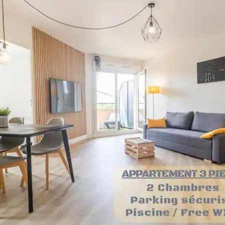*T3*Toulouse Purpan+Parking+Piscine Daire Dış mekan fotoğraf