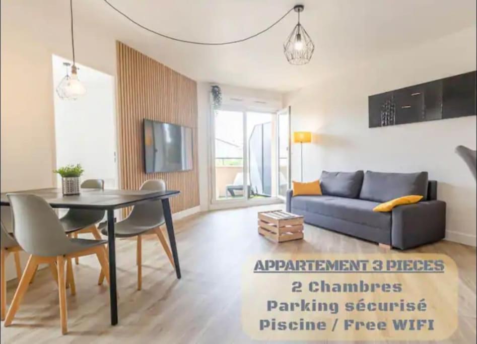 *T3*Toulouse Purpan+Parking+Piscine Daire Dış mekan fotoğraf
